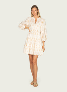 Lorien Dress | Antique Creme x Gold Print