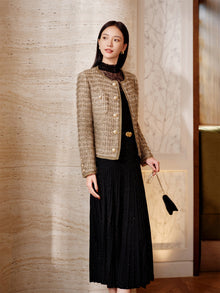 Fitted Wool Coat | Golden