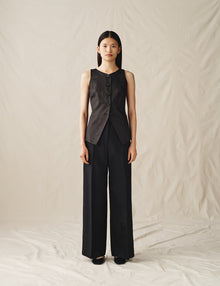 Womens | The Sculpted Vest | Black