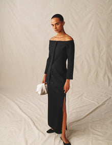 Womens | The Column Skirt | Black