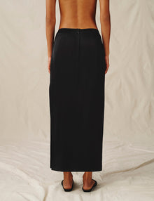 Womens | The Column Skirt | Black