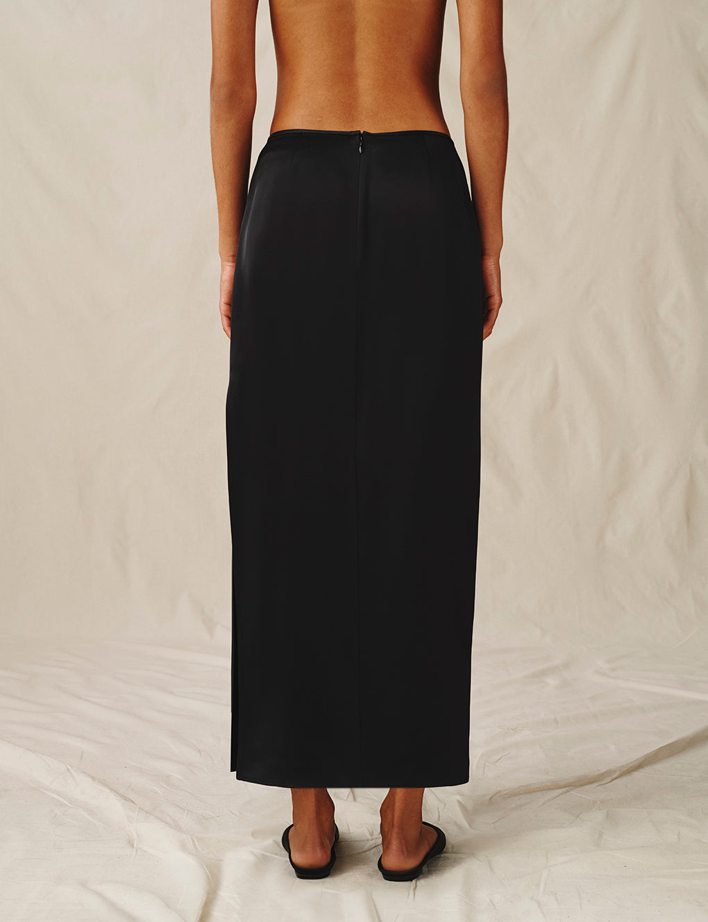 Womens | The Column Skirt | Black