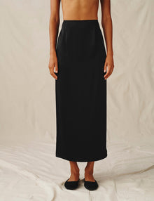 Womens | The Column Skirt | Black
