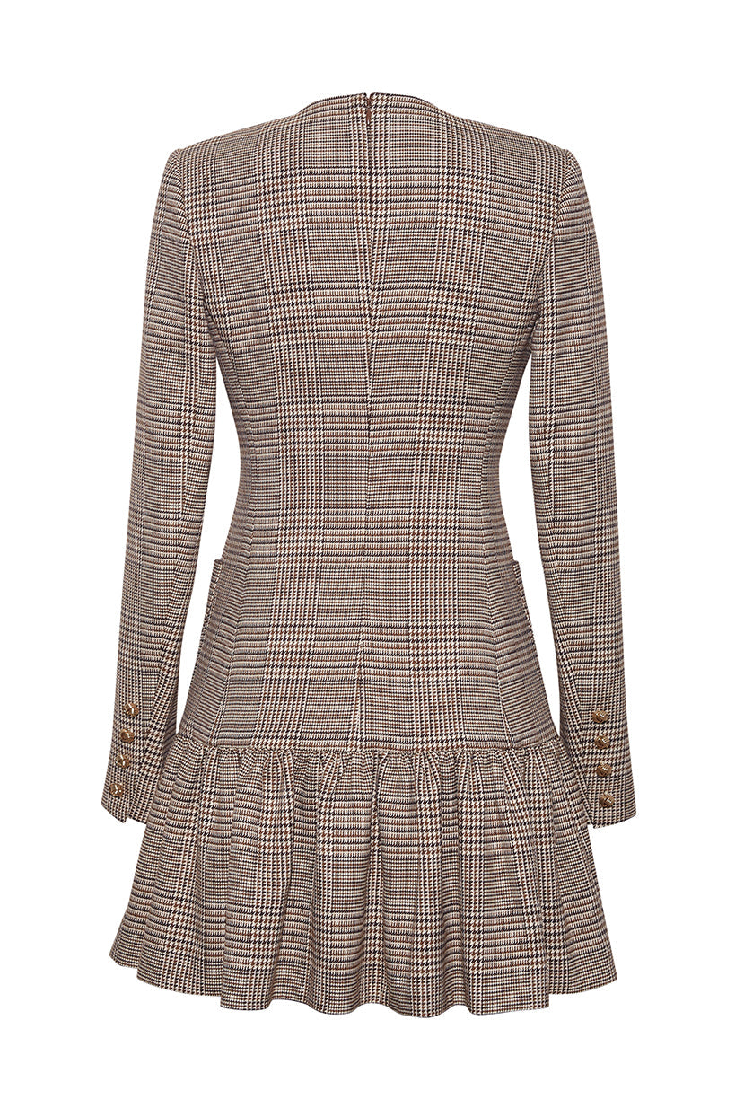 Adams Dress | Glen Hound Plaid
