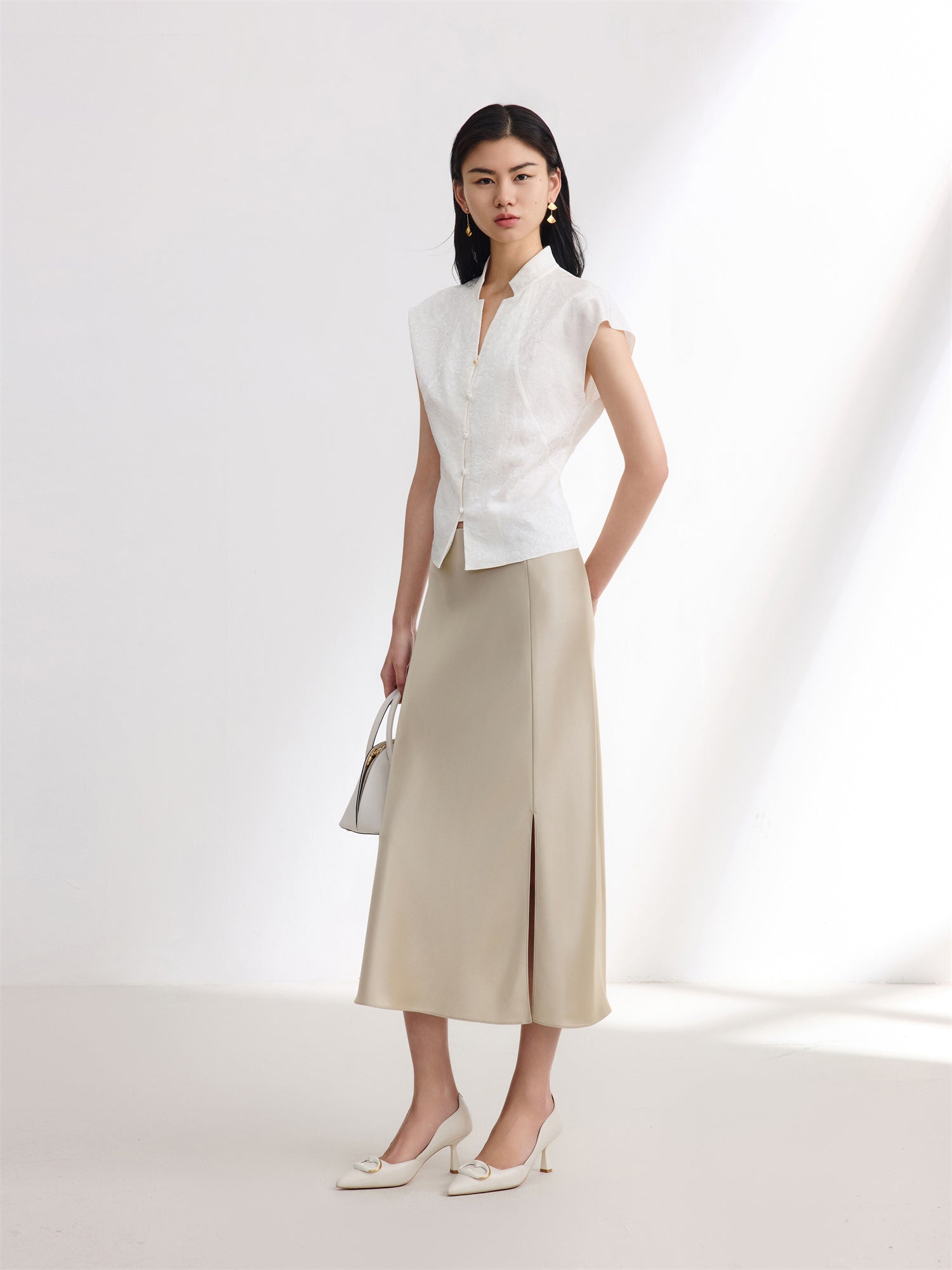 Short Sleeve Top | White