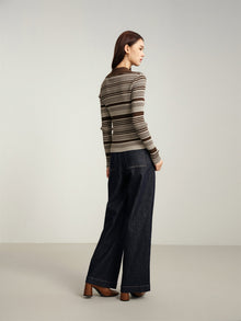Collared Pullover | Brown