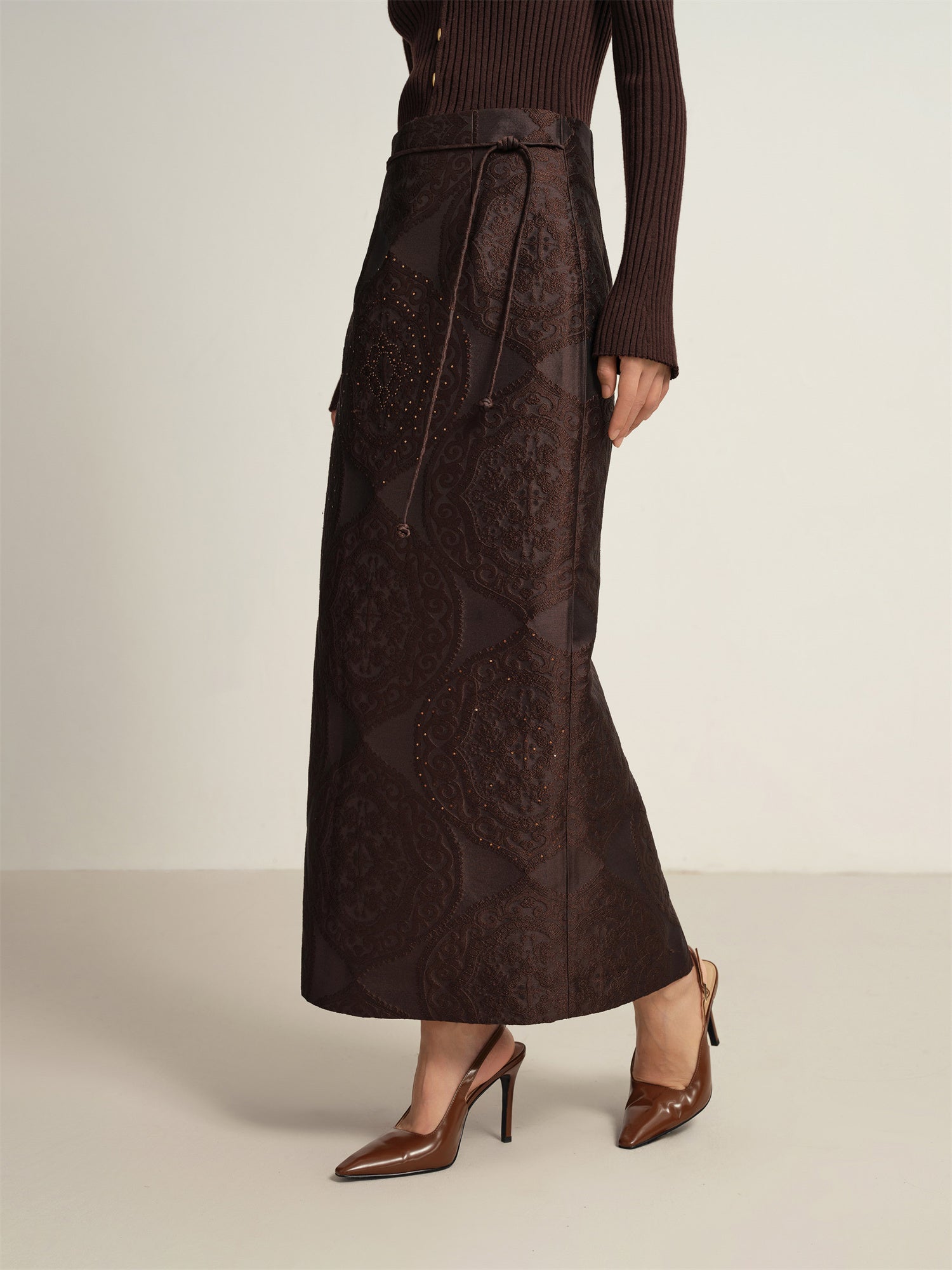 Maxi Skirt | Brown