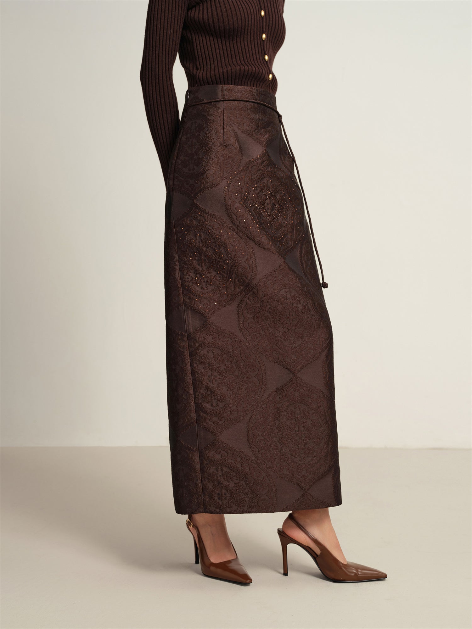Maxi Skirt | Brown