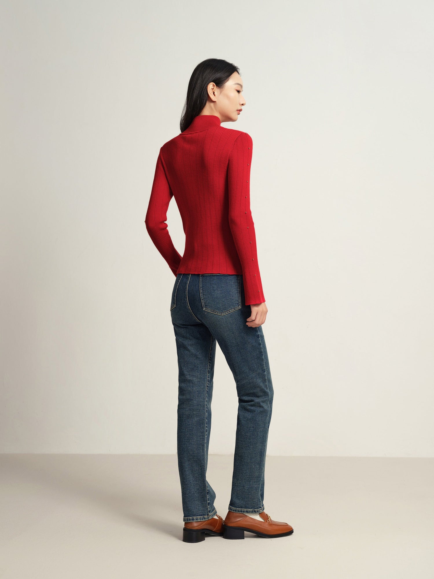 Knit Sweater | Red