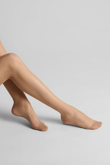 Cut and curled sheer stockings - 20D - Les Coquetteries | Black