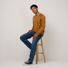 Men | Signature Long Sleeve Raglan Tee | Ochre