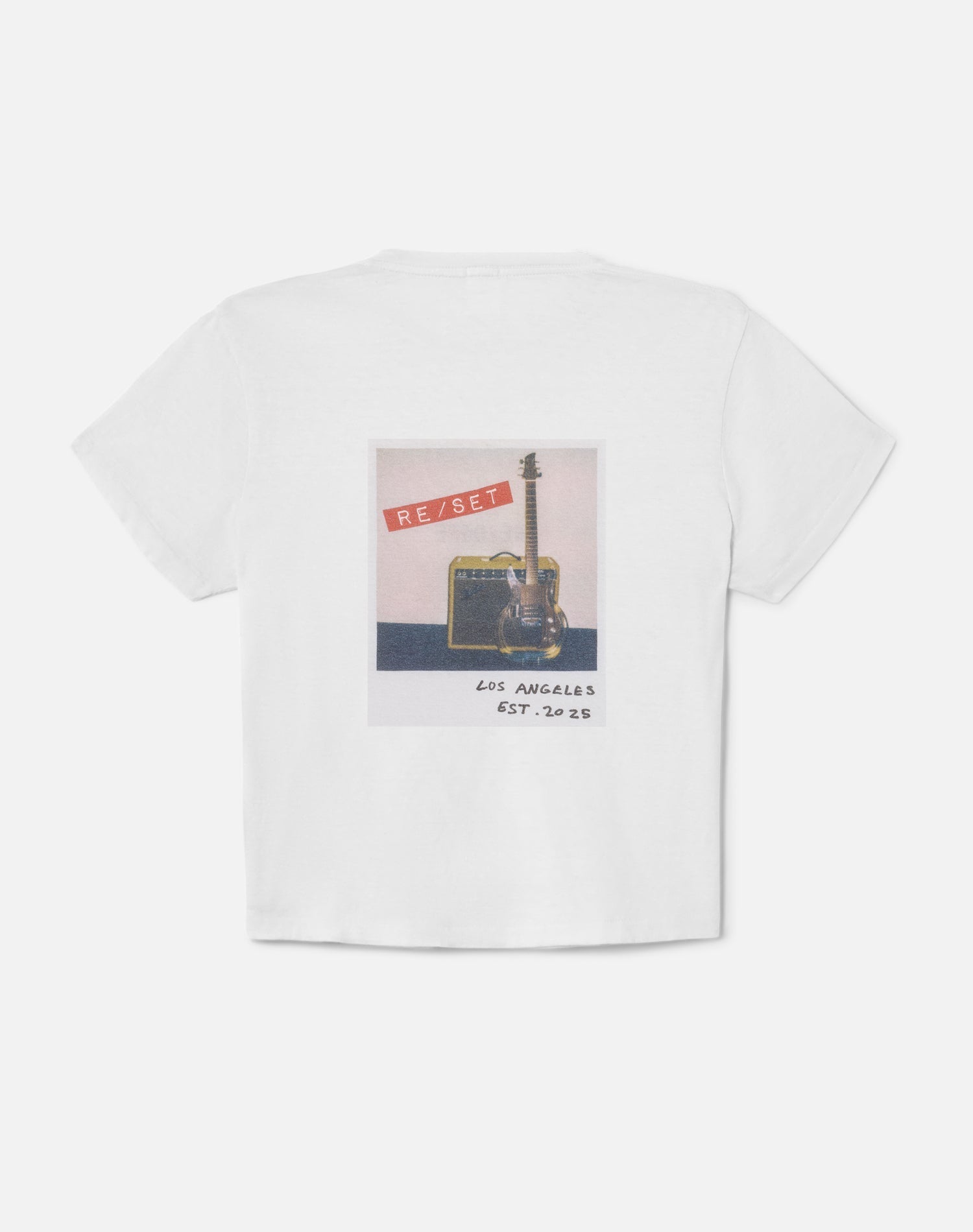 Womens | 50s Boxy "Re/Set Polaroid" Tee | Optic White
