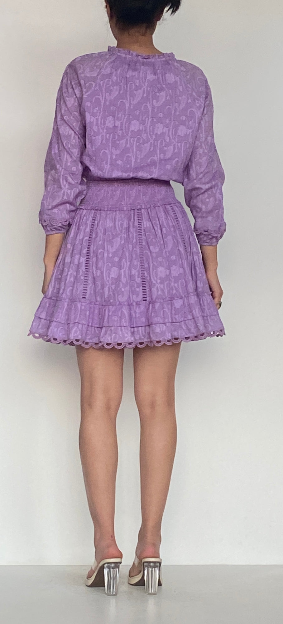 Hemant & Nandita | Mavi Short Dress | Lavender