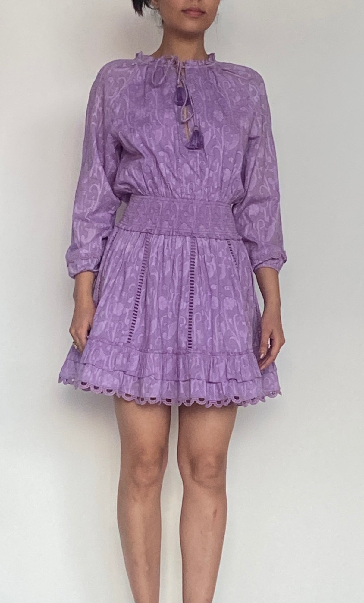 Hemant & Nandita | Mavi Short Dress | Lavender