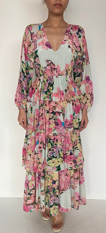 Hemant & Nandita | Tessa Viscose Crepe Dress | Purple