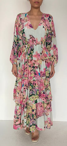Hemant & Nandita | Tessa Viscose Crepe Dress | Purple