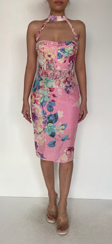 Hemant & Nandita | April Midi Dress | Pink