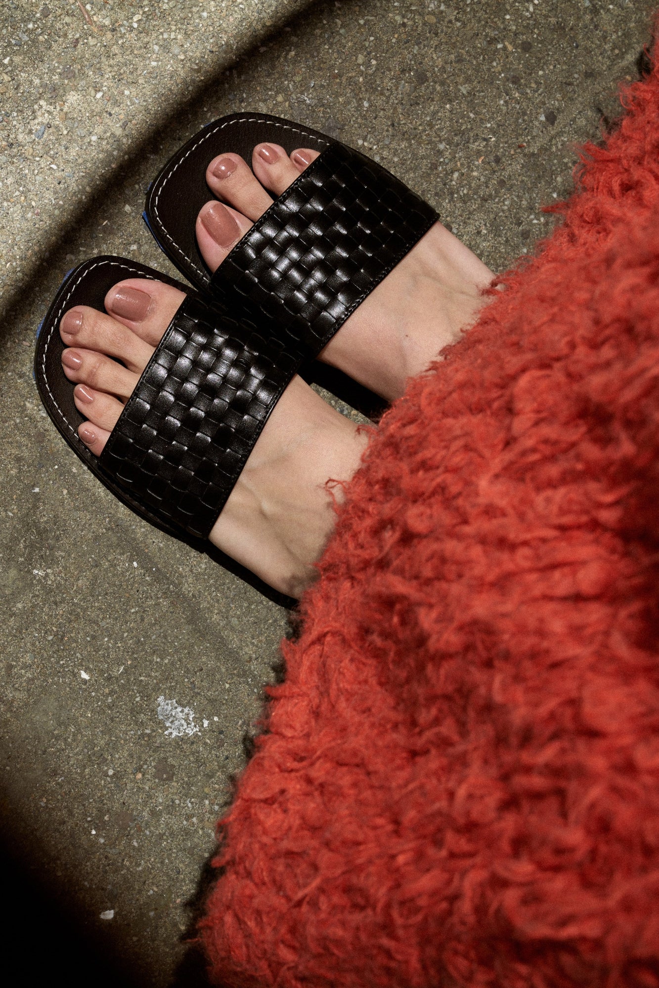 THE ROW Link Woven Leather Sandals