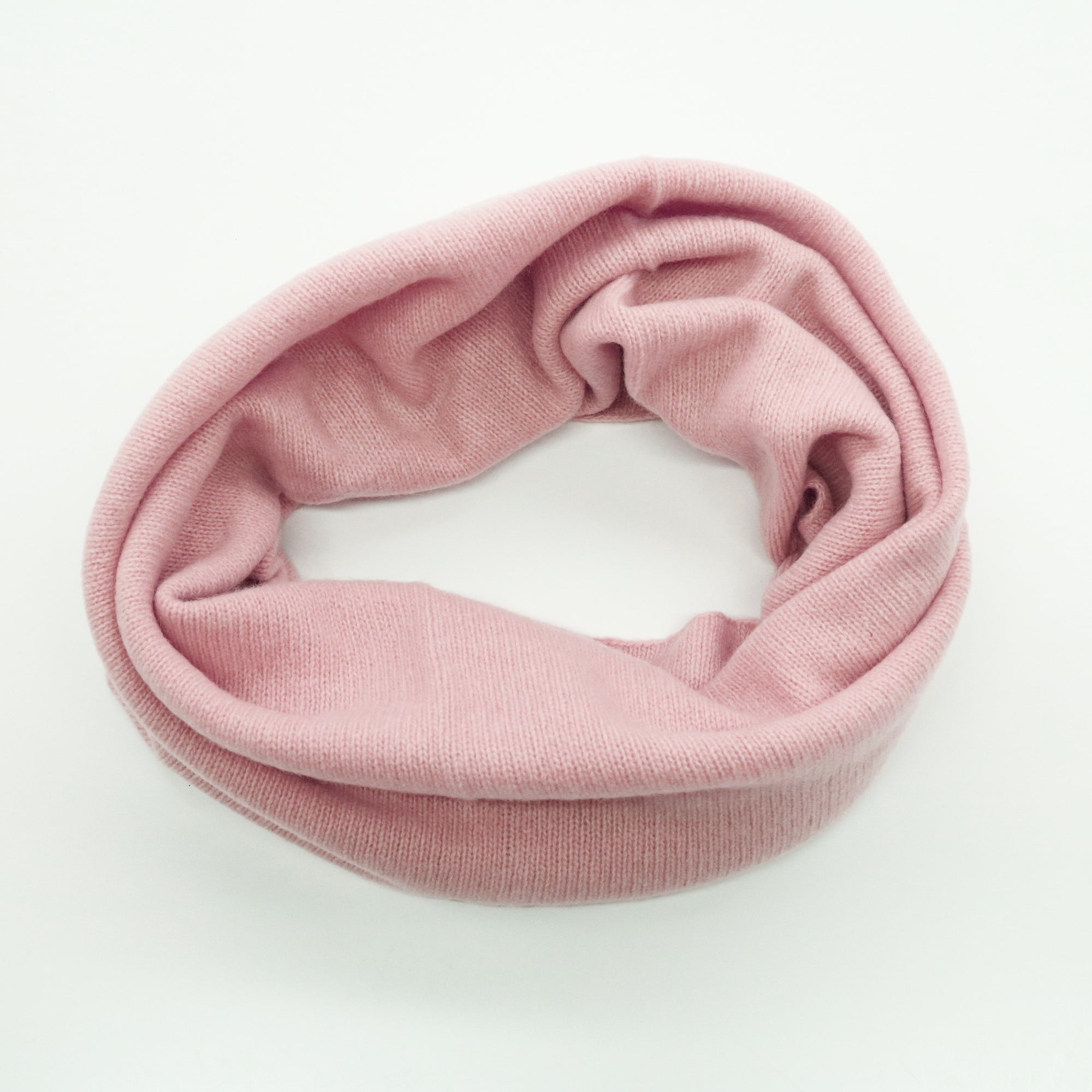 Unisex | Cashmere Snood | Baby Pink