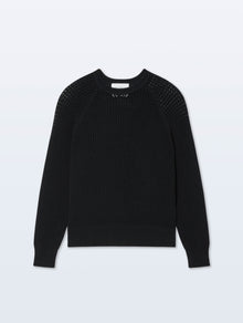 Boucle Mesh Sweatshirt | Midnight