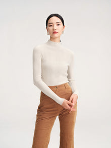 Straight Leg Pants | Cream