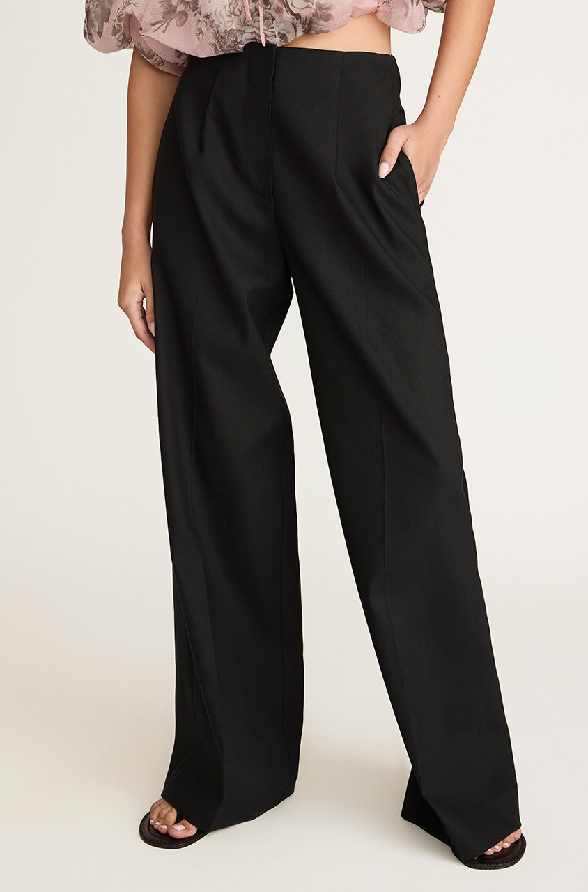 High Waist Trouser | Black