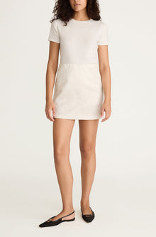 Applique Mini Skirt | Milk