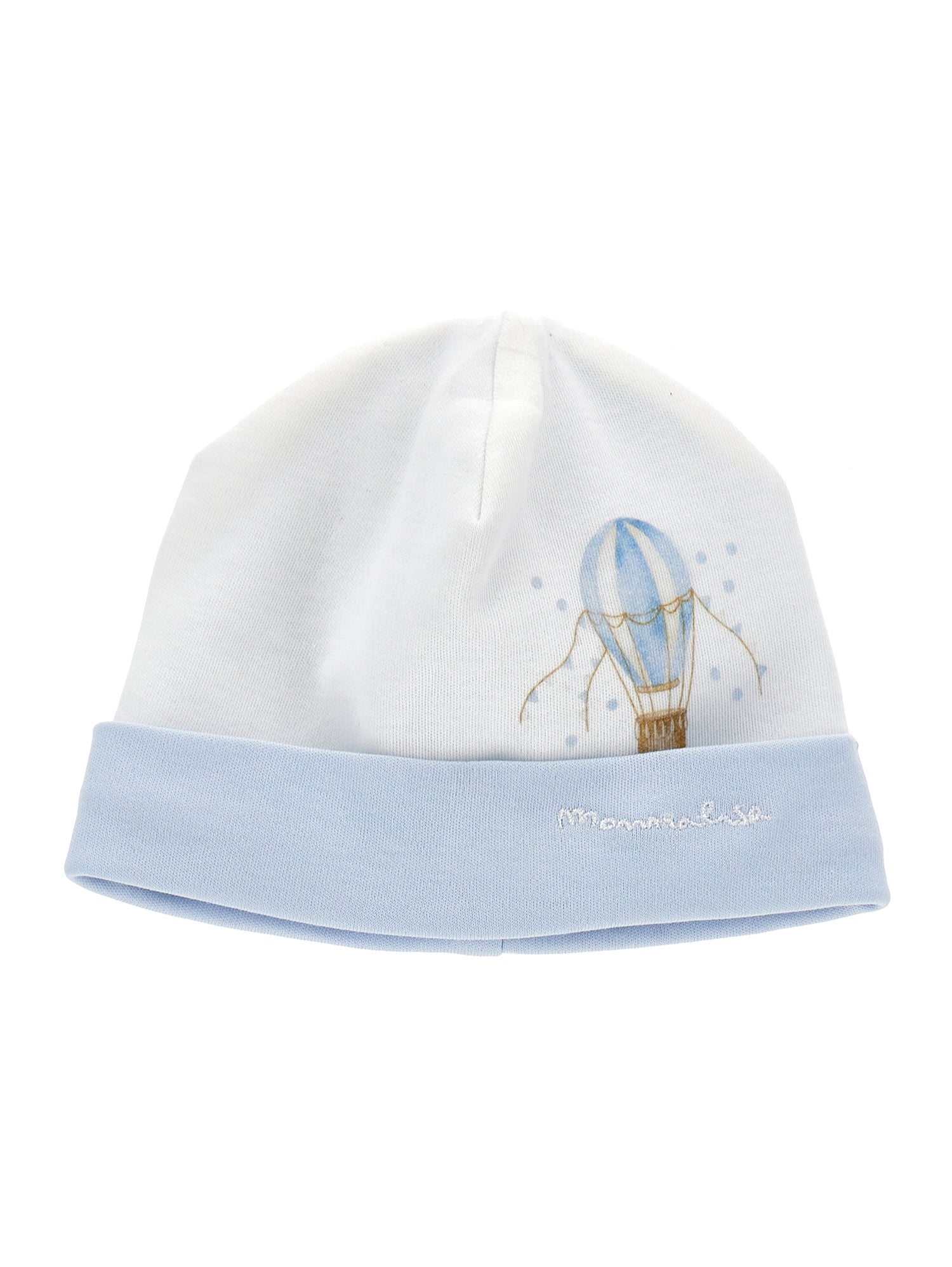 Boys | Cotton Bonnet With Logoed Brim | Cream/Cloud