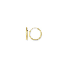 14k gold Endless Hoop Earrings