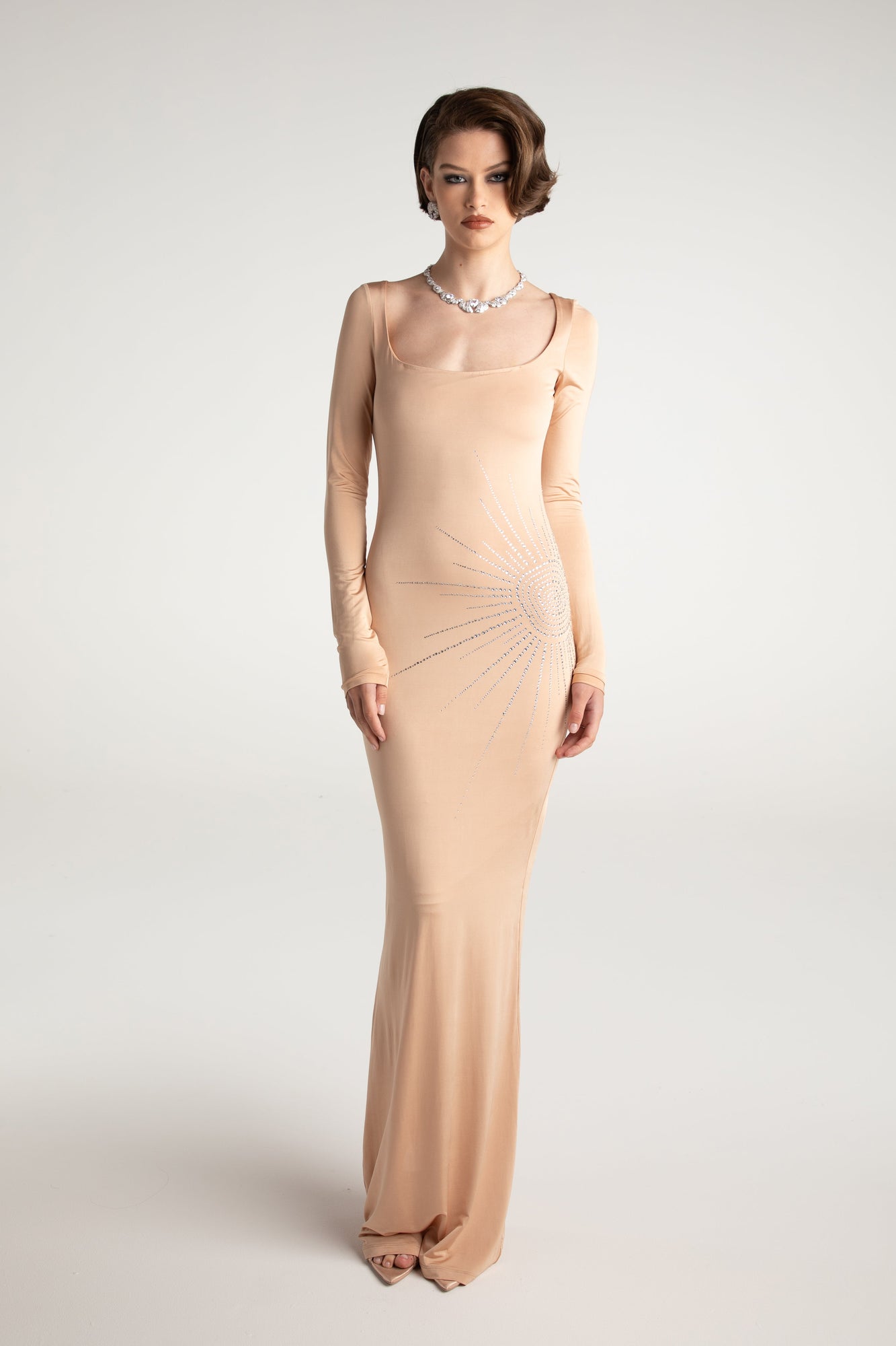 Courtney Dress | Nude