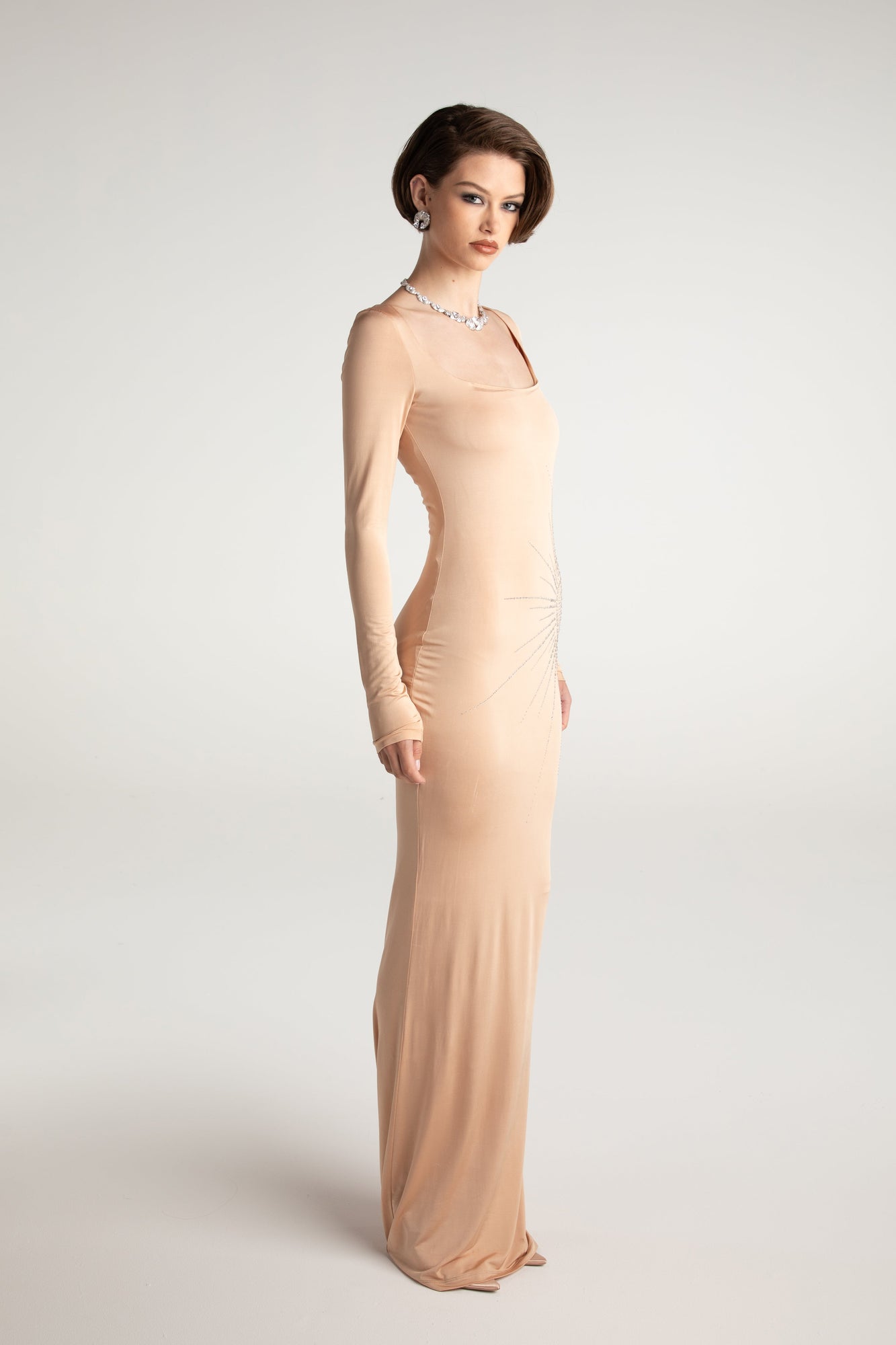 Courtney Dress | Nude