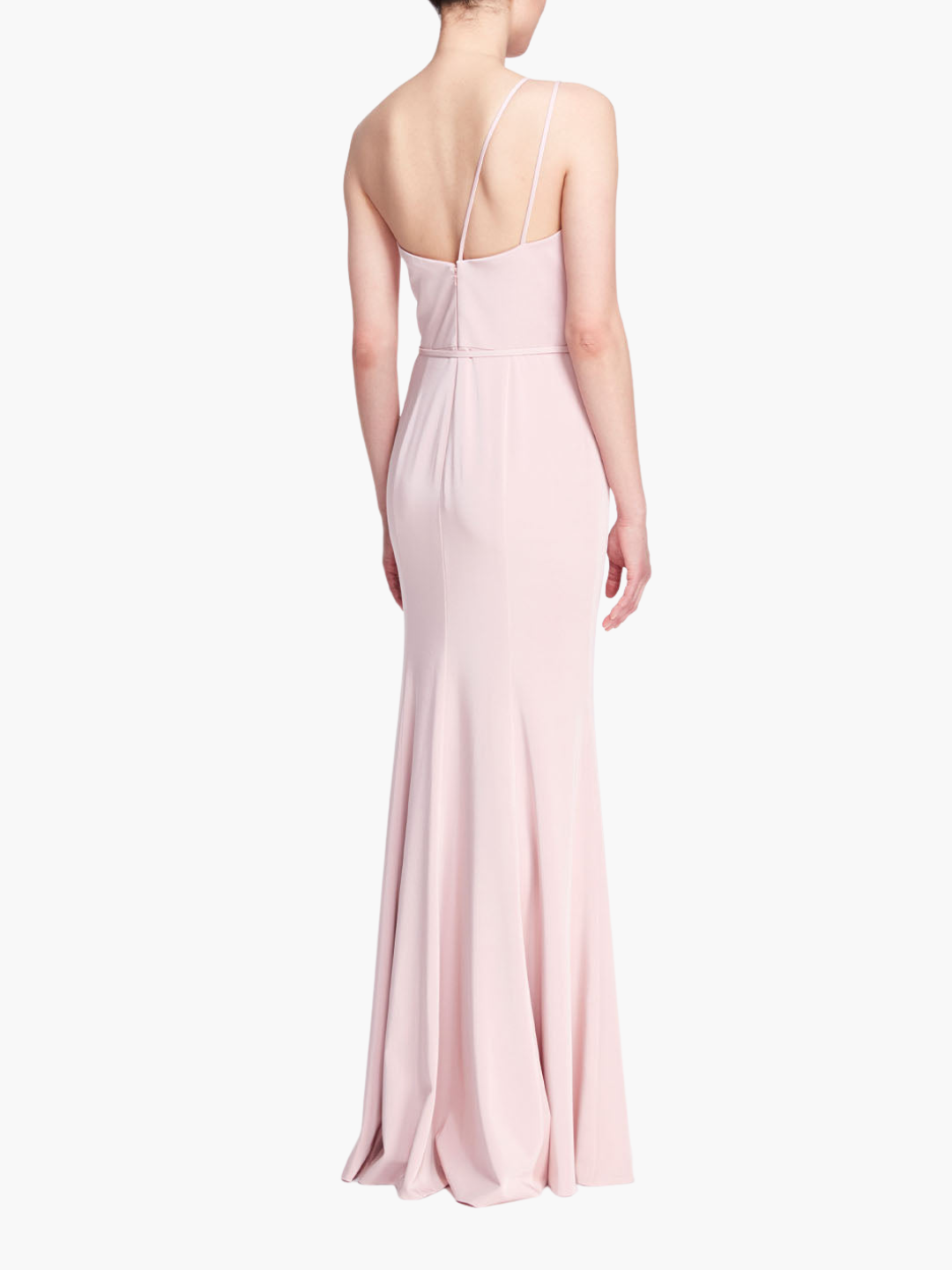 Novara One Shoulder Strappy Gown | Blush