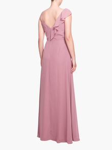Siena Ruffle Cami Gown | Mauve