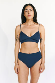 Mare Triangle Bikini Top | Deep Blue