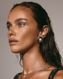 The Pearl Statement Studs | Silver