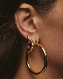 Amalfi Tube Hoops - Gold | Plated Gold