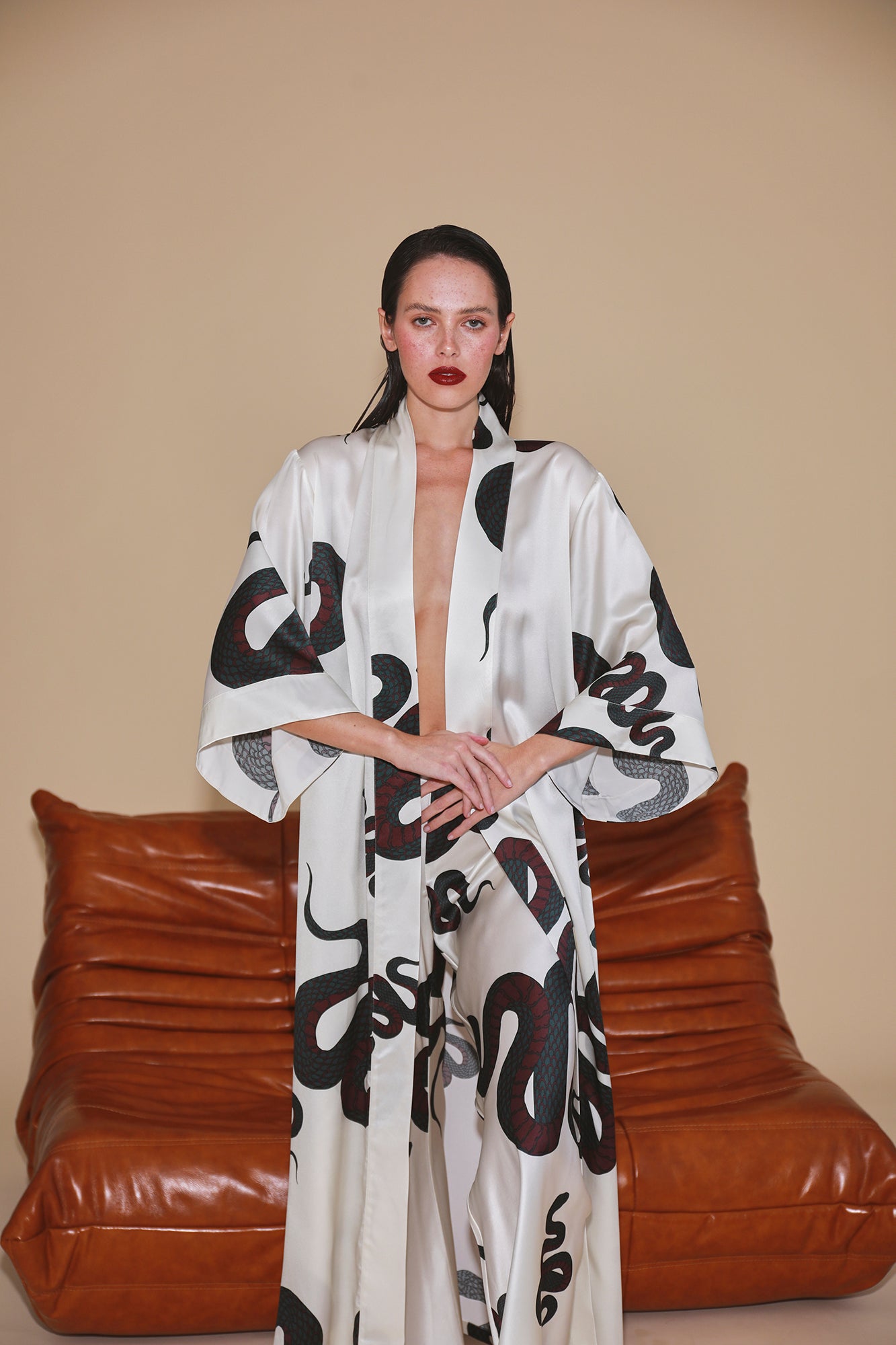 Valentina Robe | Snake Print