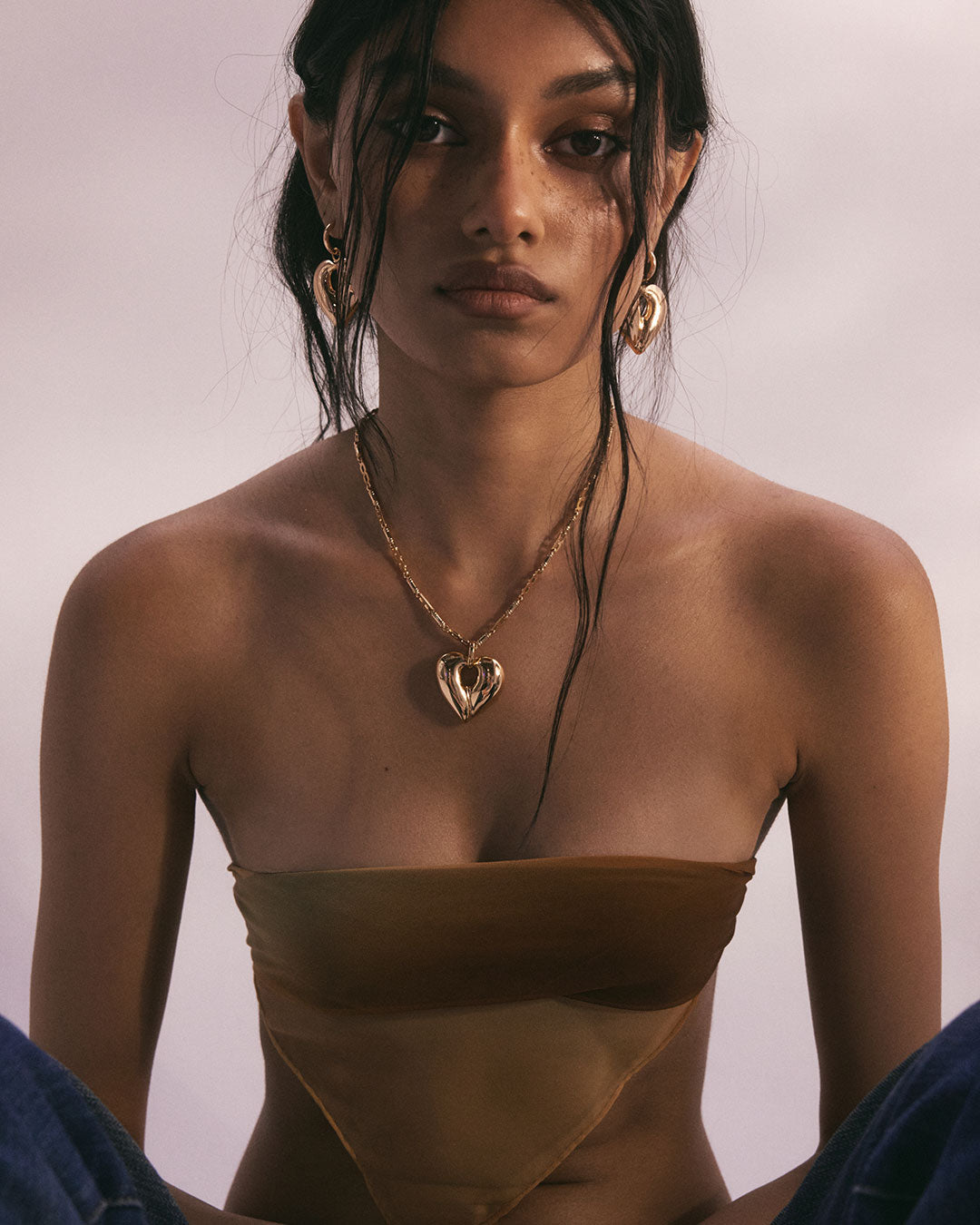 The Corazon Statement Necklace | Gold