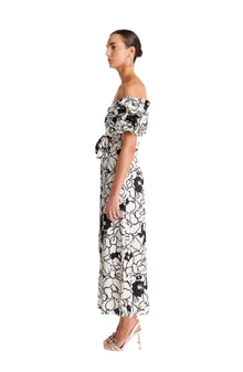 Marlo Skirt - Floral Noir Print - Ronny Kobo
