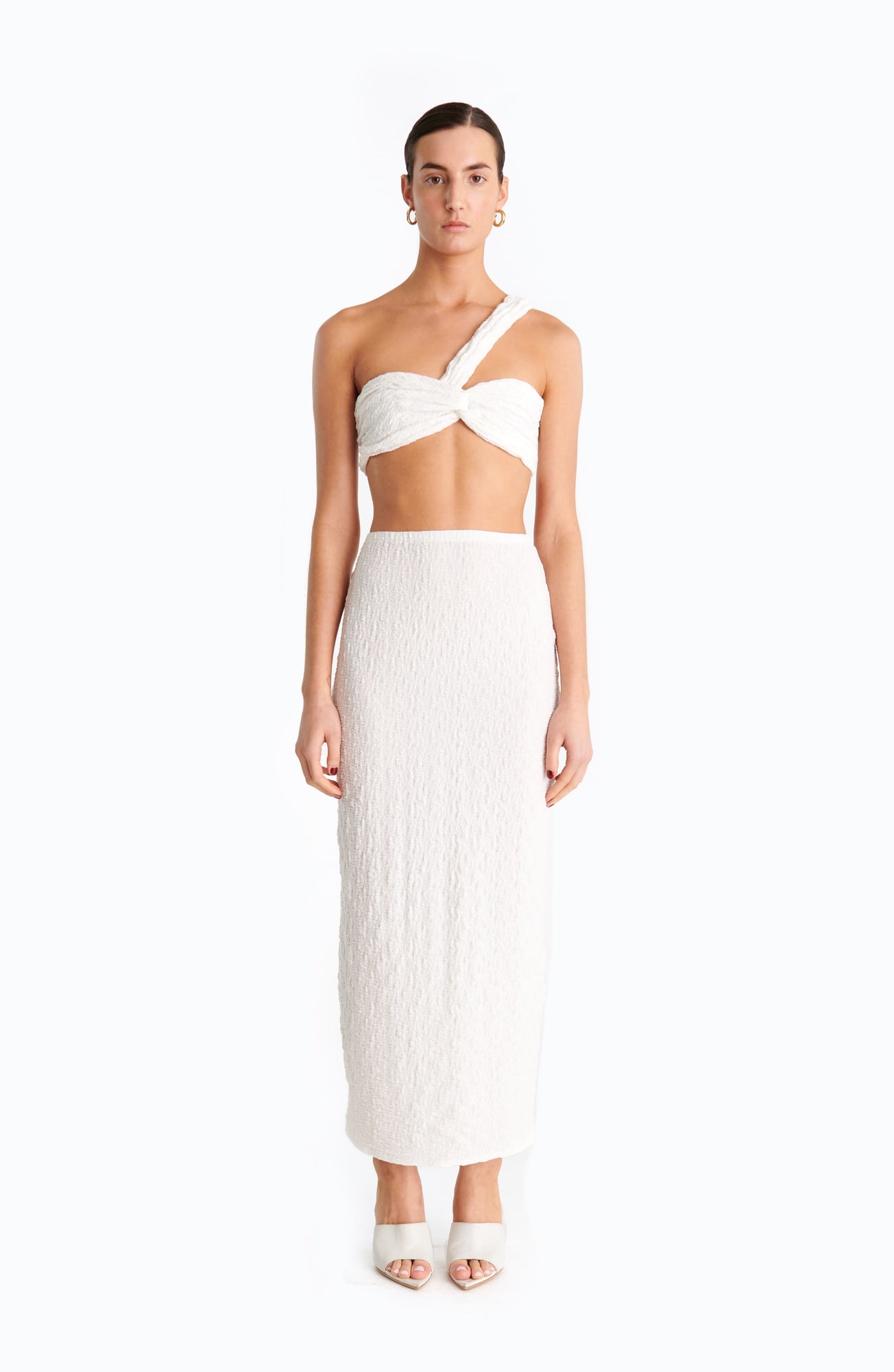 Estefan Skirt - White - Ronny Kobo
