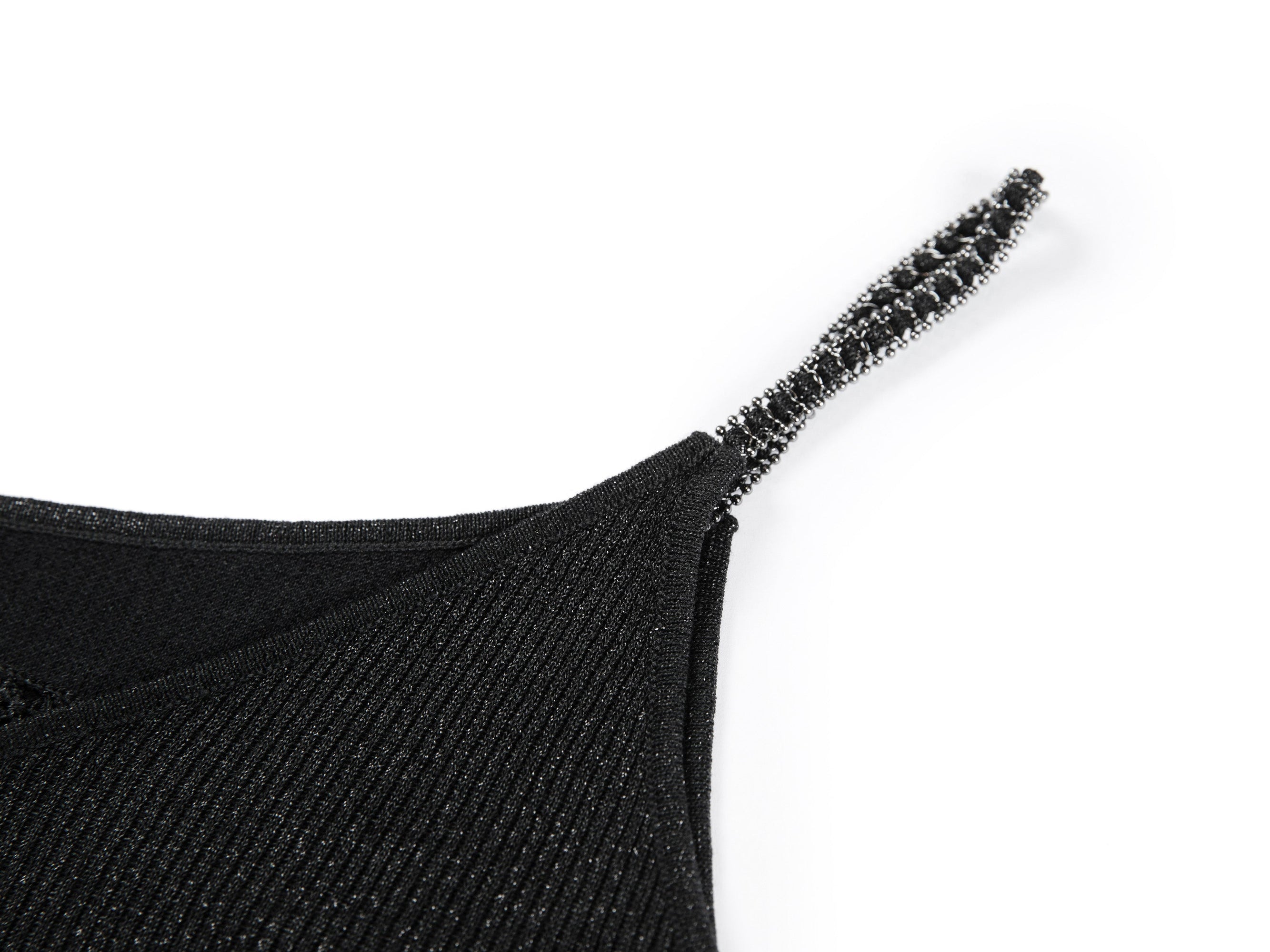 Silk-Blend V-Neck Camisole | Black