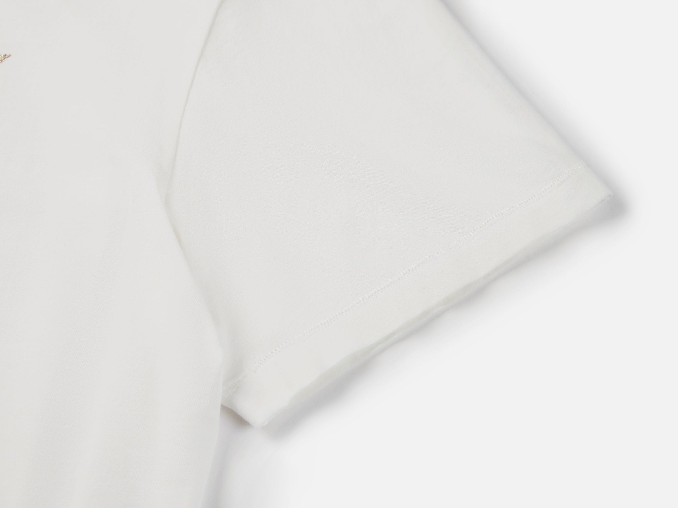 Cotton-Blend Tee | White