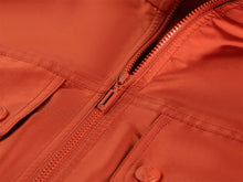 Short O-Shaped Jacket | Orange