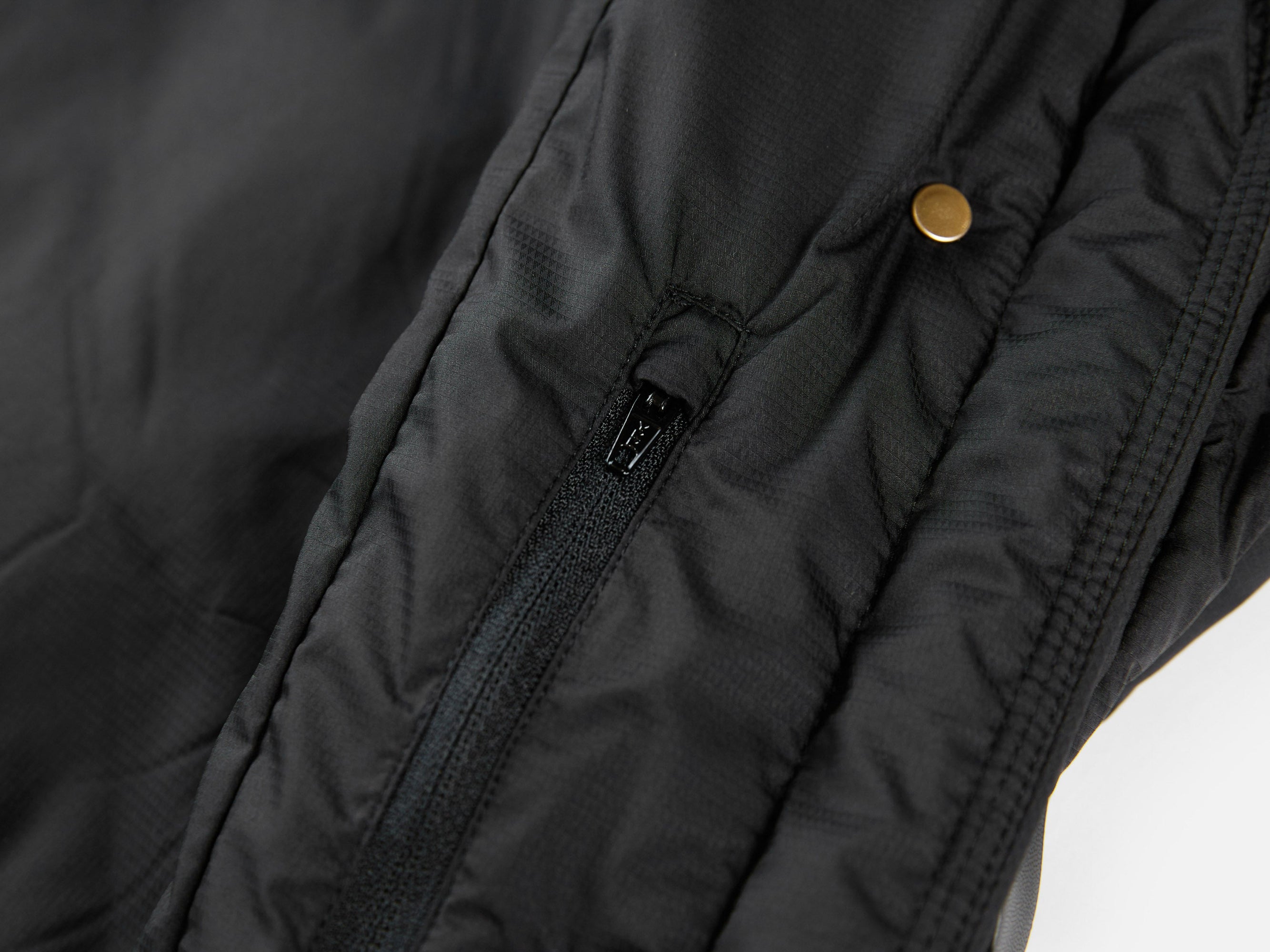 Quilted Long Coat | Black