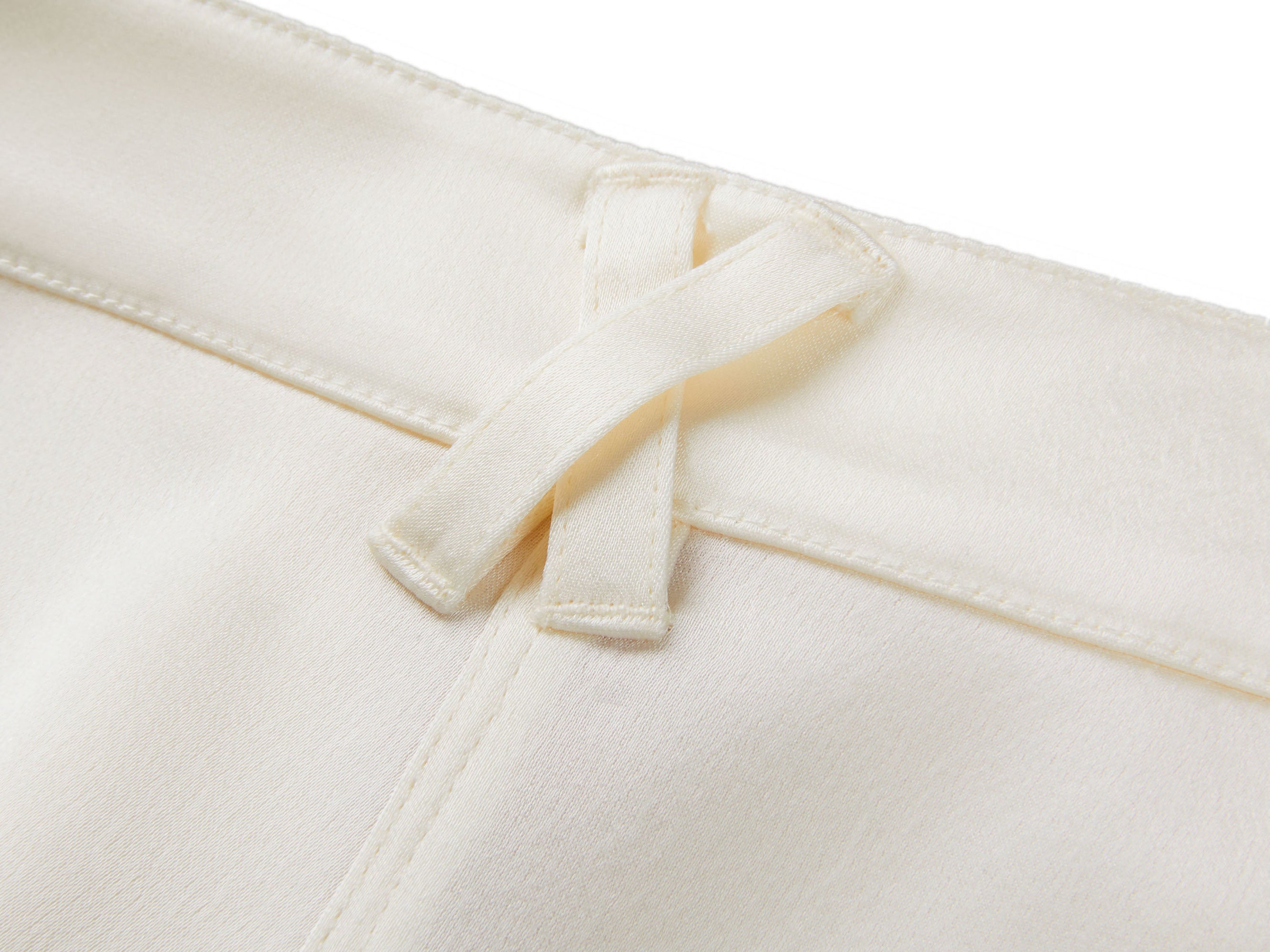 Straight-Leg Trousers | Cream