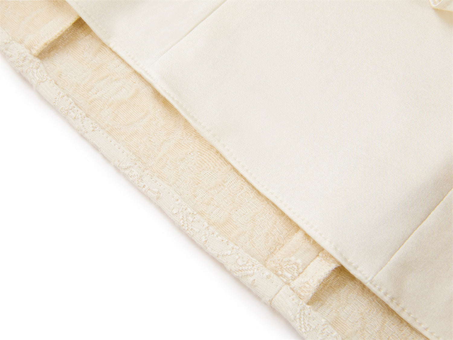sleeveless textured vest skirt | Beige