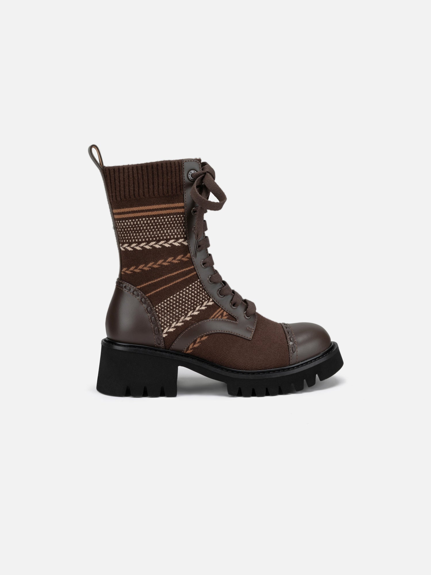 Jacquard Boot | Brown
