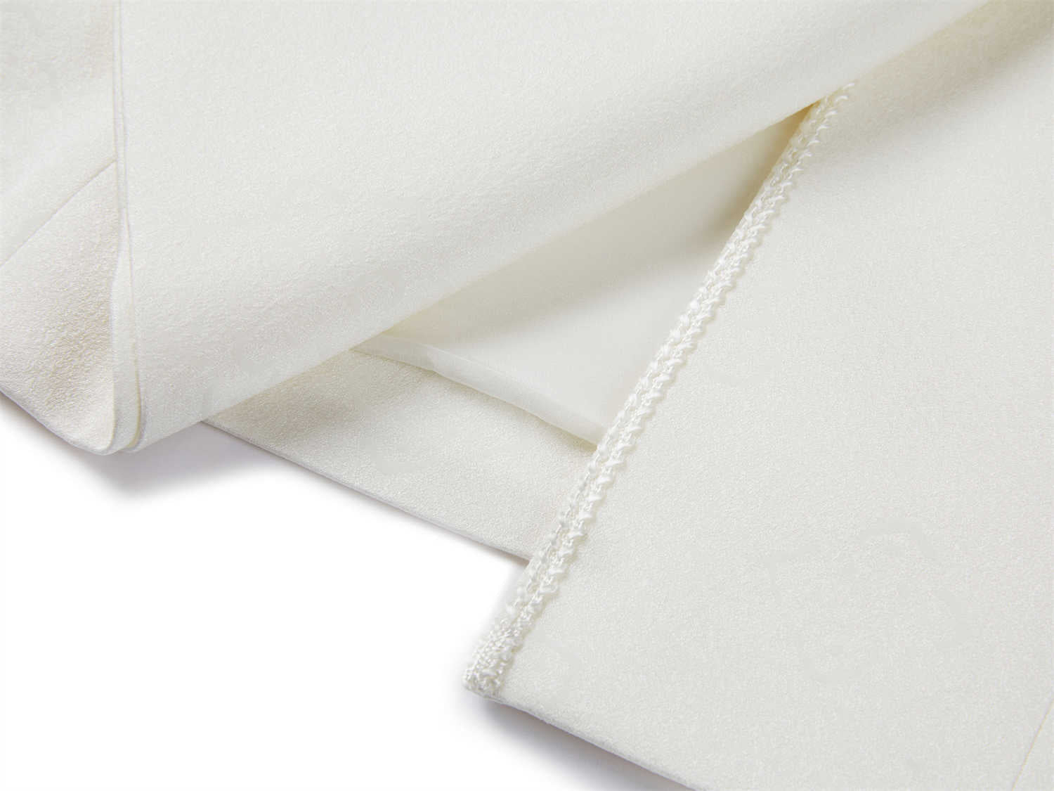 silk Vest Blazer | White