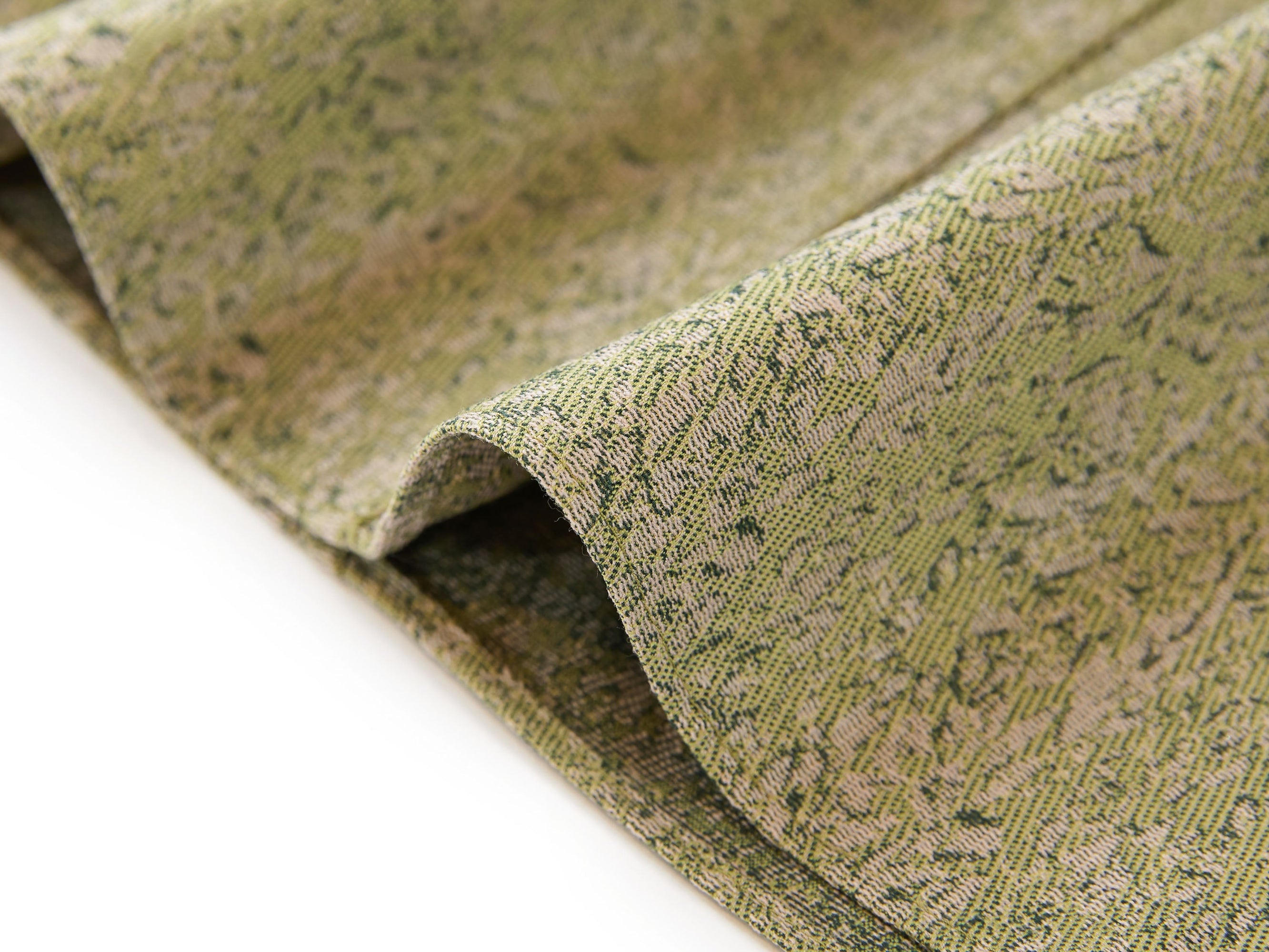 High-Waist Wool Cashmere Jacquard Skirt | Green