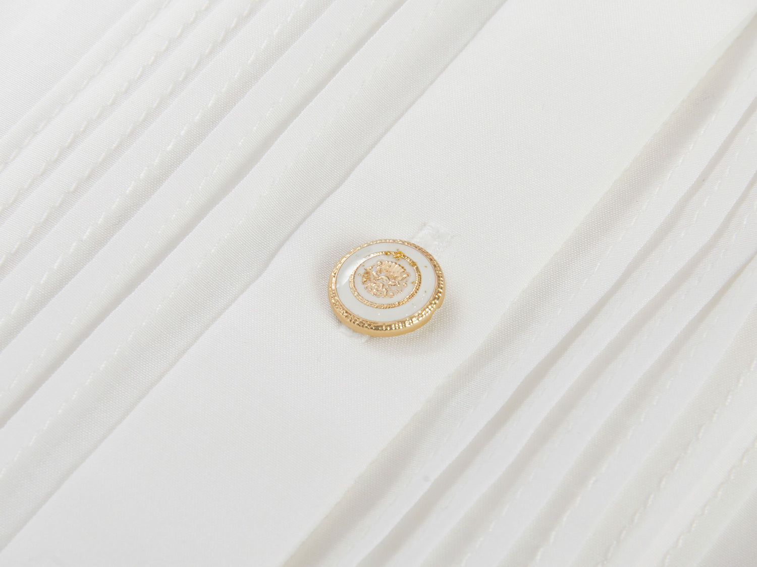 Silk-Cotton Sleeveless Shirt | White